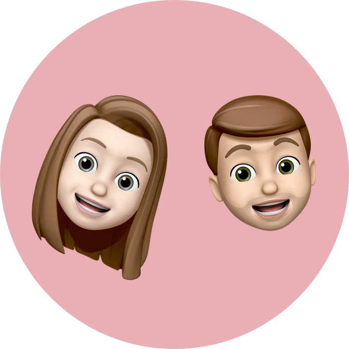 Allie and Adam as Memoji
